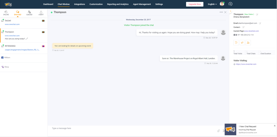 screenshot of REVE Chat